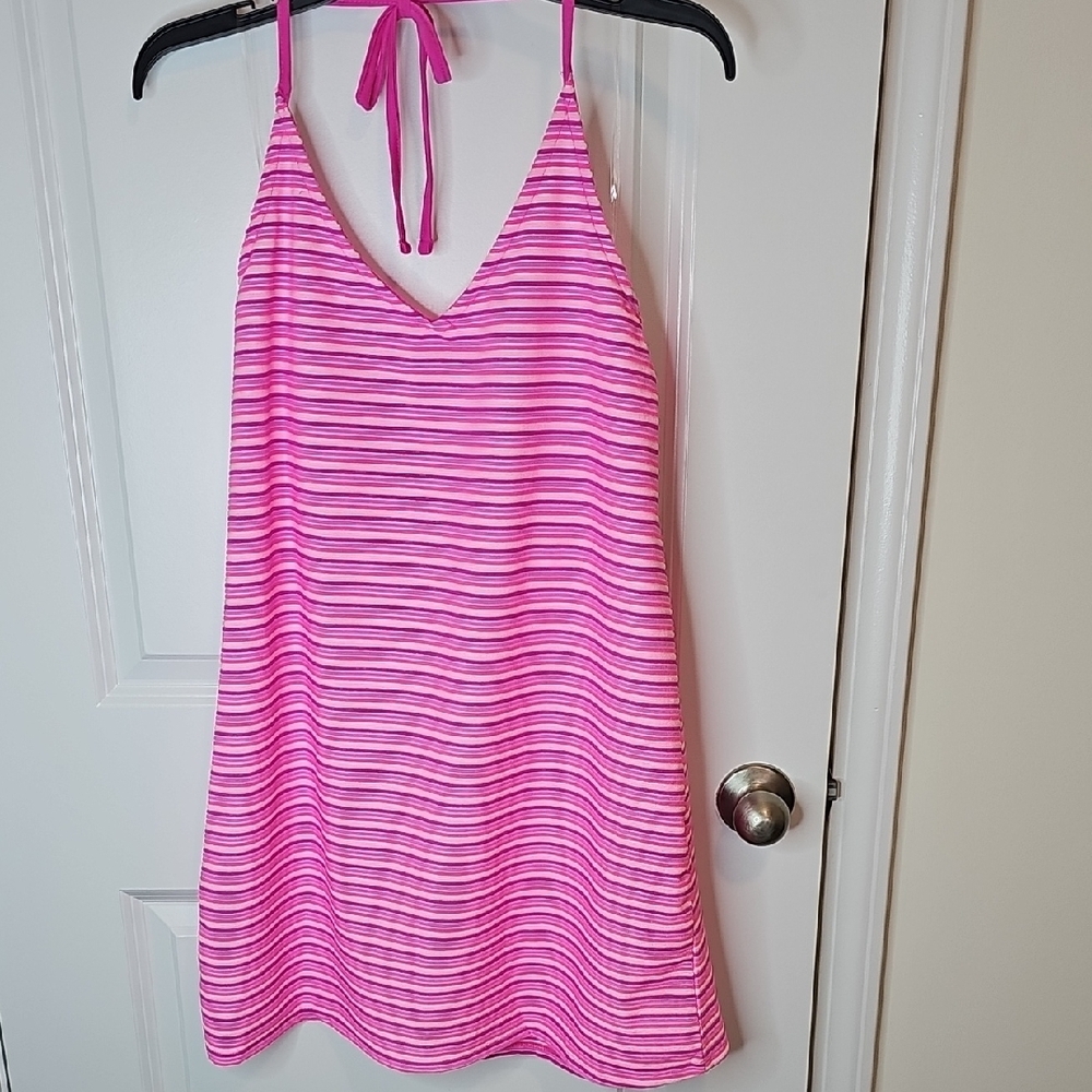 No‎ Boundaries Pink and White Striped Chemise